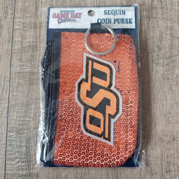 OSU Sequin Coin Purse NWT - Picture 3 of 4
